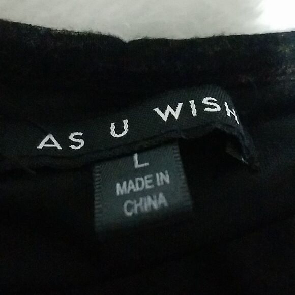 As U Wish Black, Blue, Red, & Gold Dress (L) - Picture 3 of 4